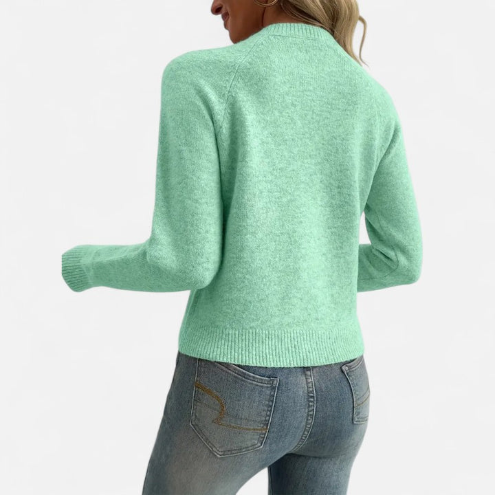 Ariste | Cardigan élégant en fausse fourrure pour femme