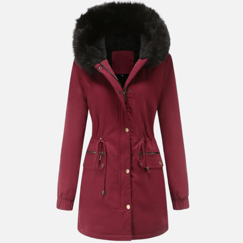 Ariste | Manteau parka pour femme doublé en polaire moelleuse