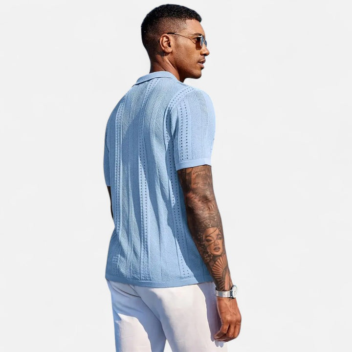 Ariste | Polo texturé manches courtes