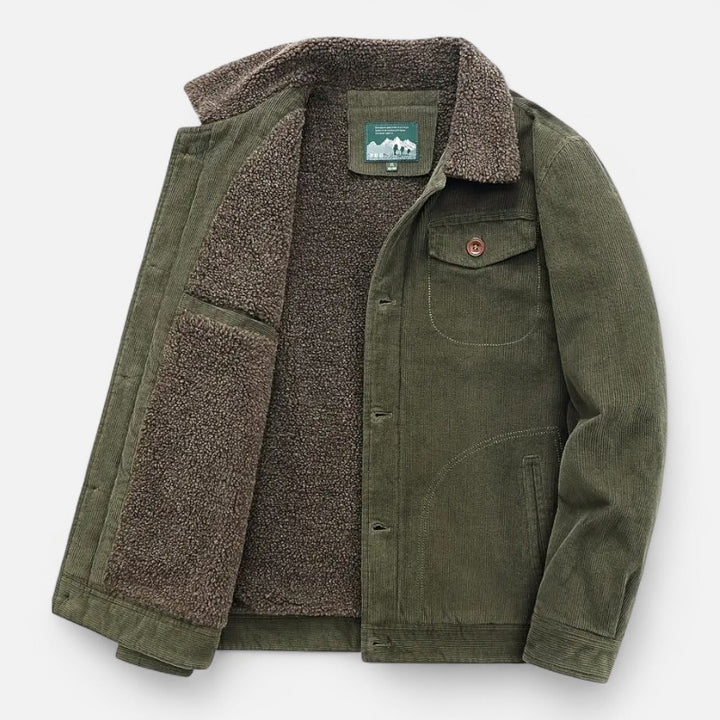 Ariste | Veste chaude en polaire pour homme avec col revers