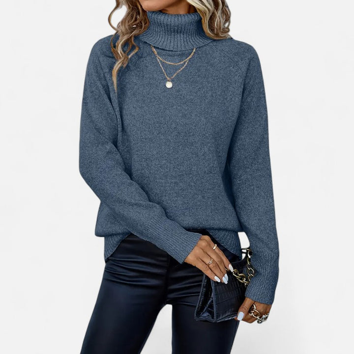 Ariste | Pull-over élégant à col haut et tricot chaud