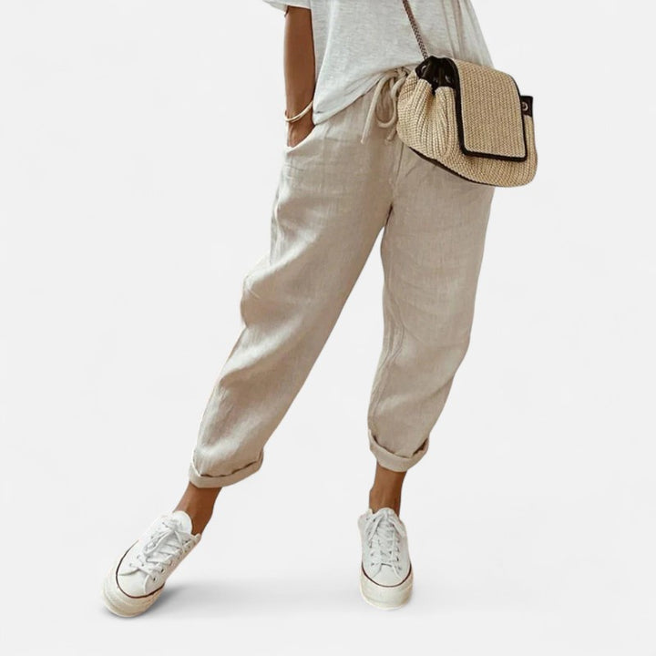 Ariste | Pantalon en Lin Anti-Transpiration pour Femme