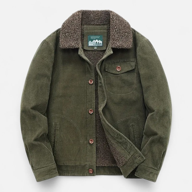 Ariste | Veste chaude en polaire pour homme avec col revers