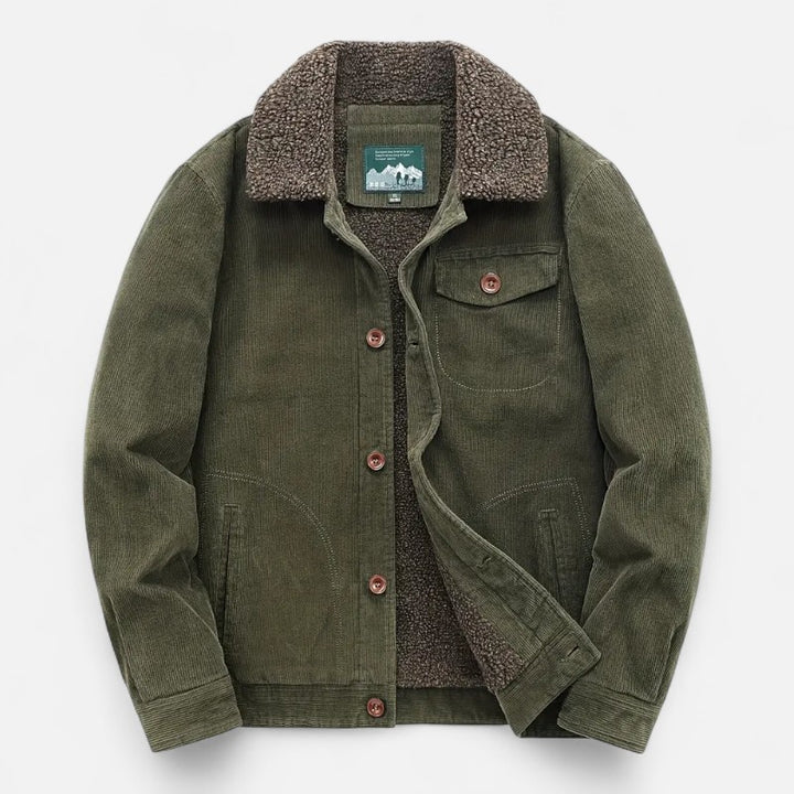 Ariste | Veste chaude en polaire pour homme avec col revers