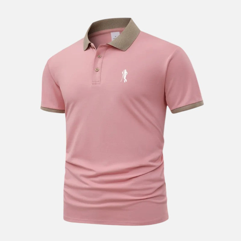Ariste | Polo à col contrasté pour homme