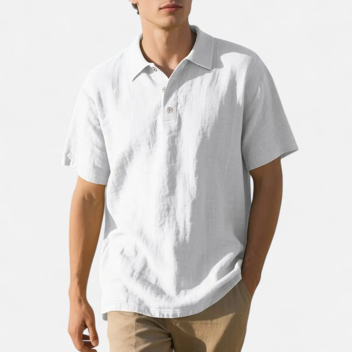 Ariste | Chemise-polo en lin – Homme