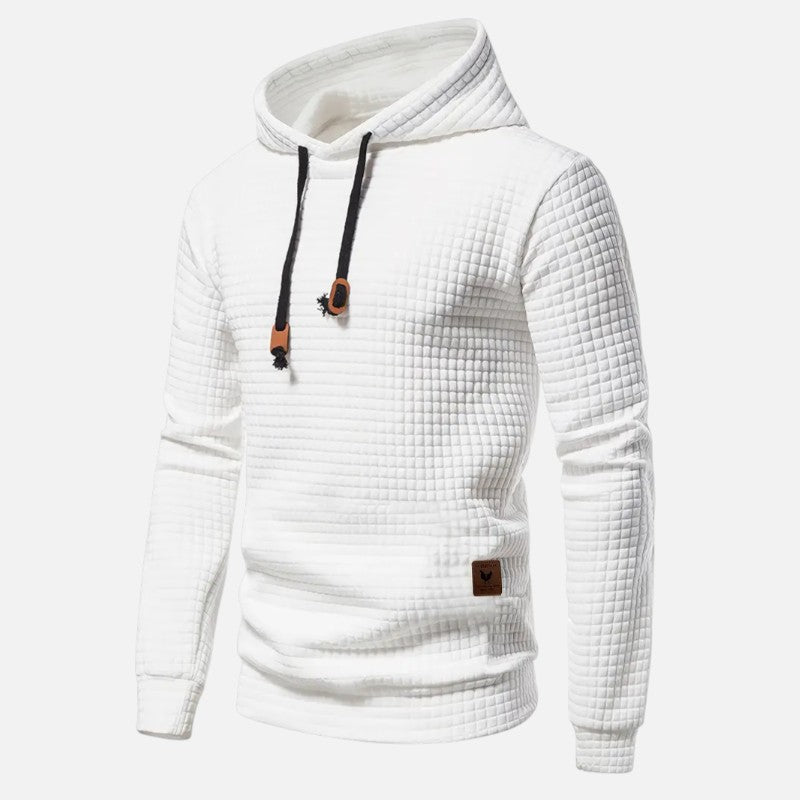 Ariste | Sweat à capuche à manches longues à carreaux bohèmes pour homme