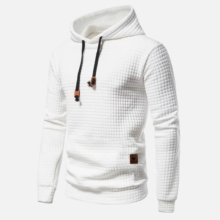 Ariste | Sweat à capuche à manches longues à carreaux bohèmes pour homme