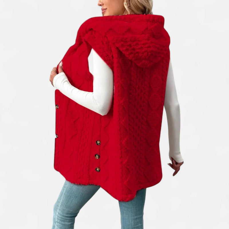 Ariste | Gilet sans manches élégant pour femme en peluche