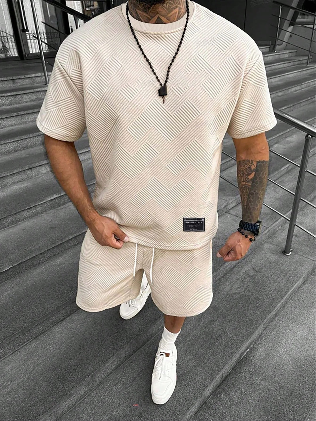 Ariste | Ensemble été pour homme avec t-shirt oversize et short