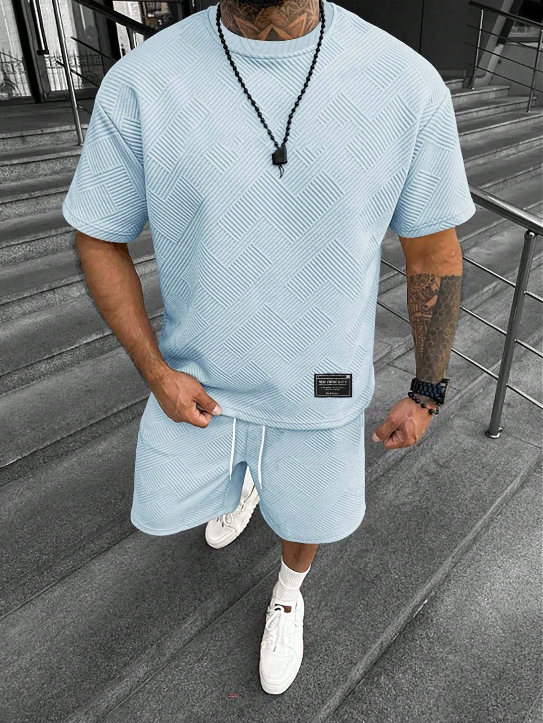 Ariste | Ensemble été pour homme avec t-shirt oversize et short