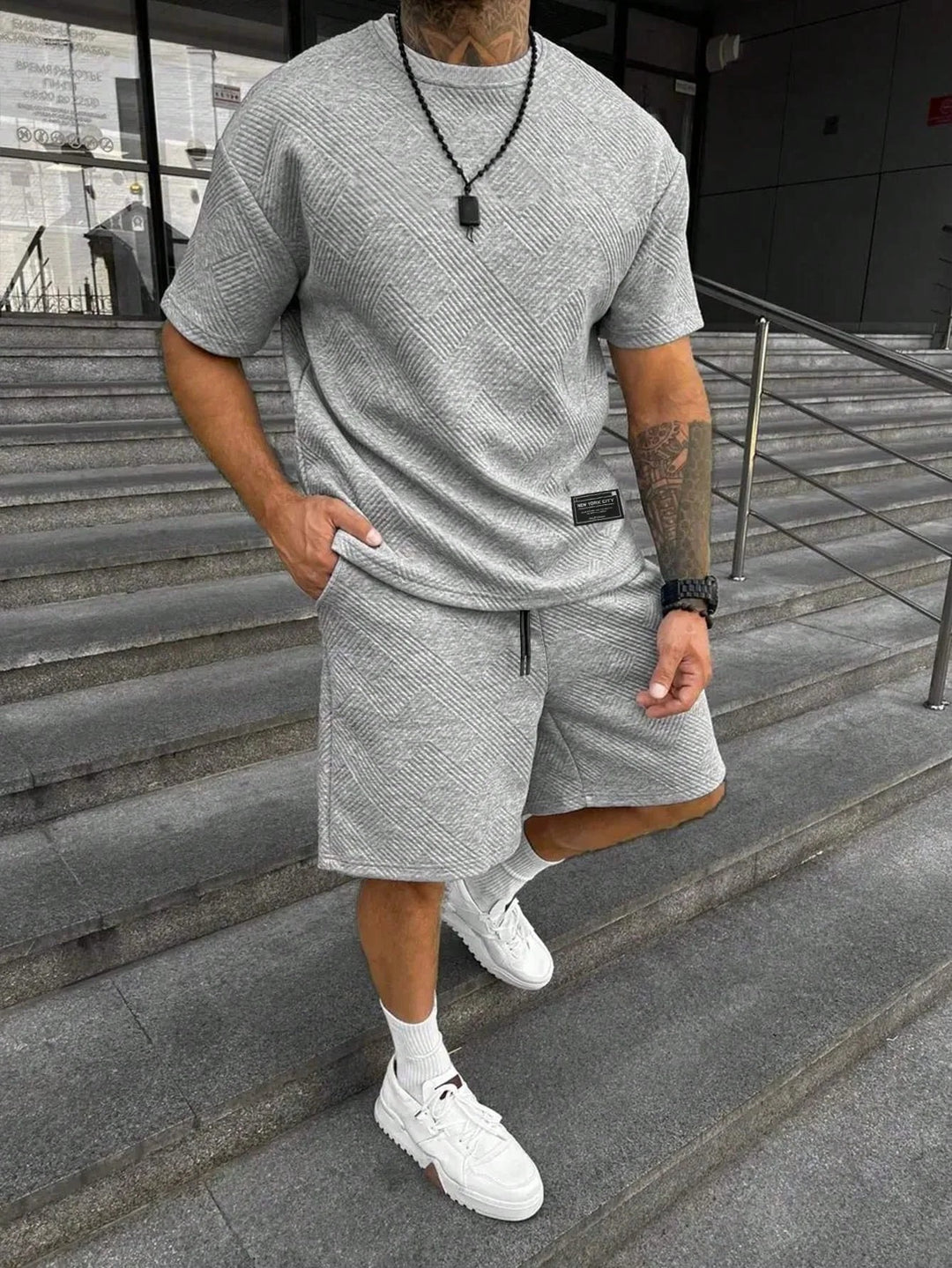 Ariste | Ensemble été pour homme avec t-shirt oversize et short