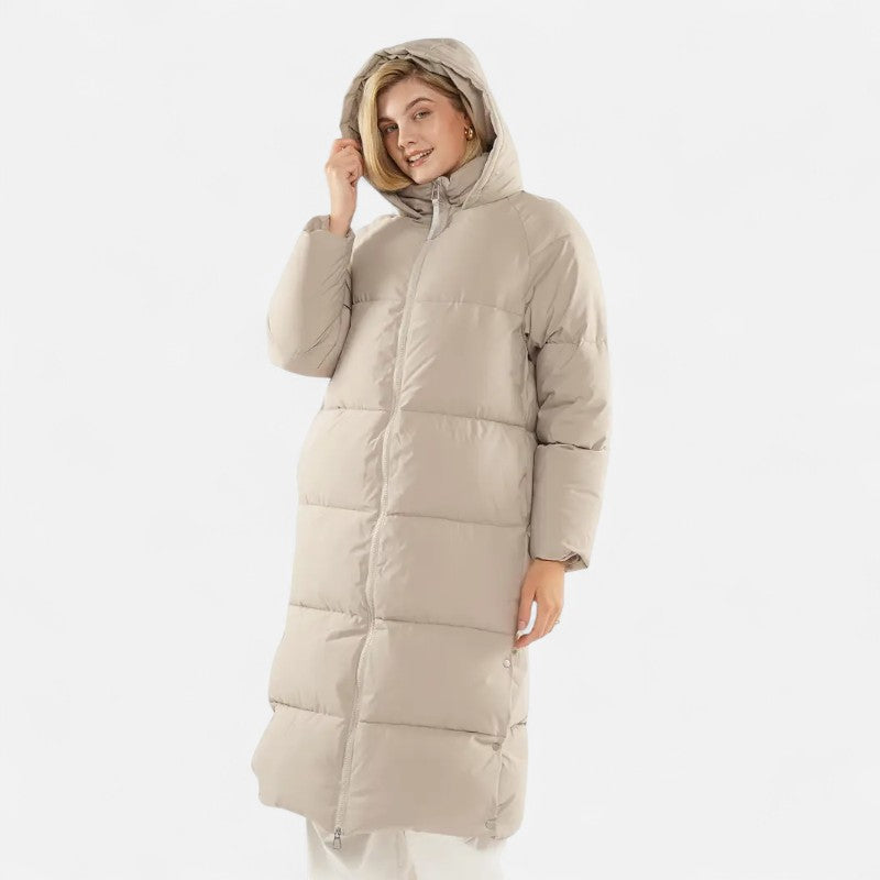 Ariste | Doudoune longue à capuche Premium pour femme