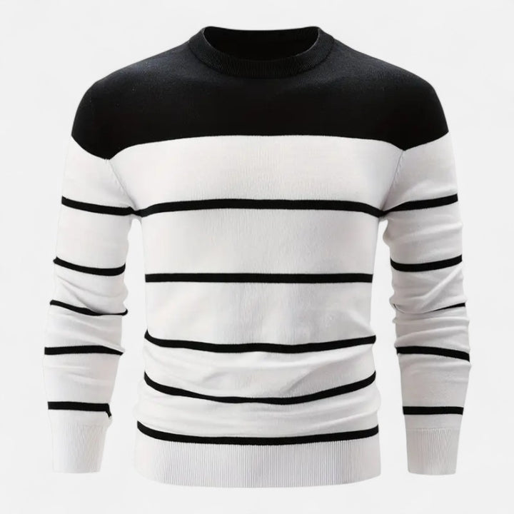 Ariste | Pull-over à manches longues et col rond pour homme