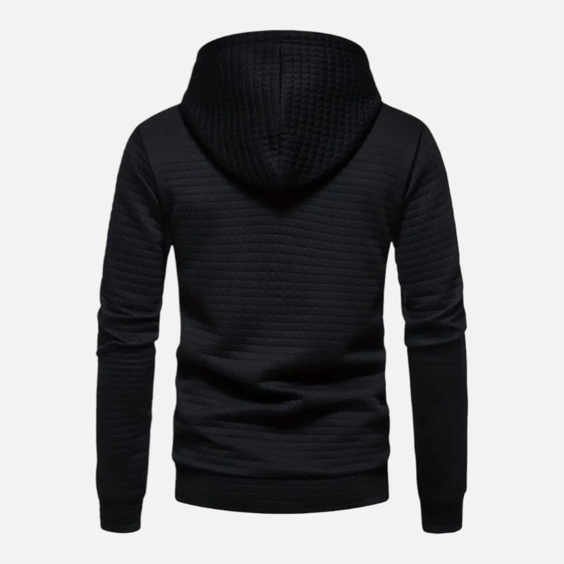 Ariste | Sweat à capuche à manches longues à carreaux bohèmes pour homme