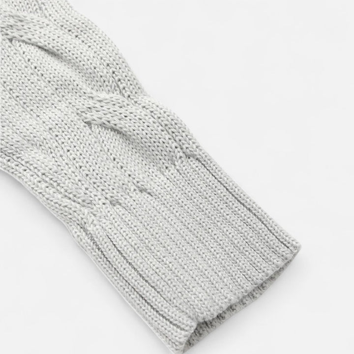 Ariste | Pull à demi-zip en maille torsadée pour homme