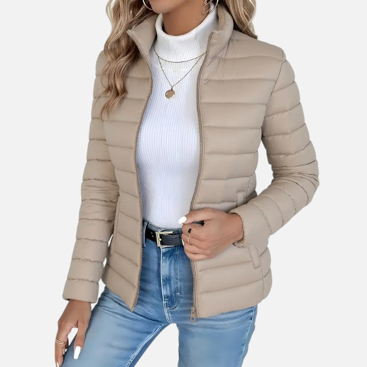Ariste | Manteau d’hiver léger à col montant pour femme