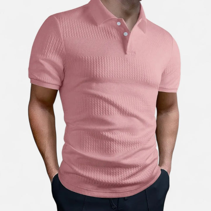 Ariste | Polo texturé à manches courtes pour homme