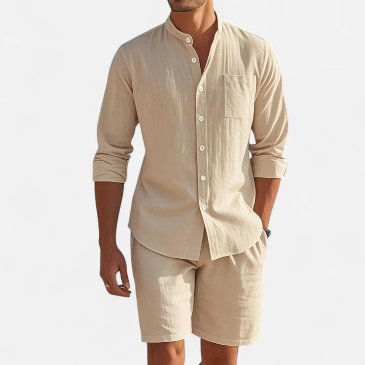 Ariste | Ensemble estival col mao – Homme