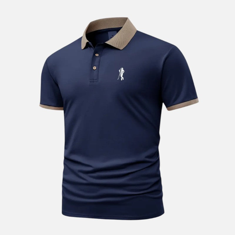 Ariste | Polo à col contrasté pour homme