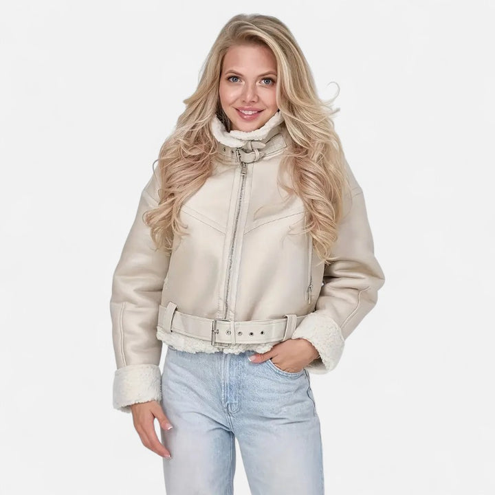 Ariste | Blouson biker revisité pour femme