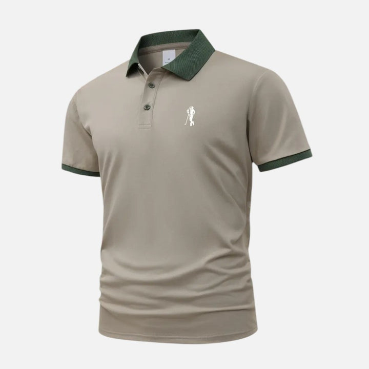 Ariste | Polo à col contrasté pour homme