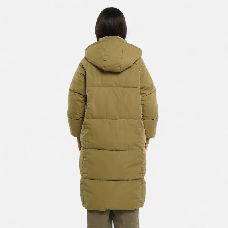 Ariste | Doudoune longue classique à capuche pour femme