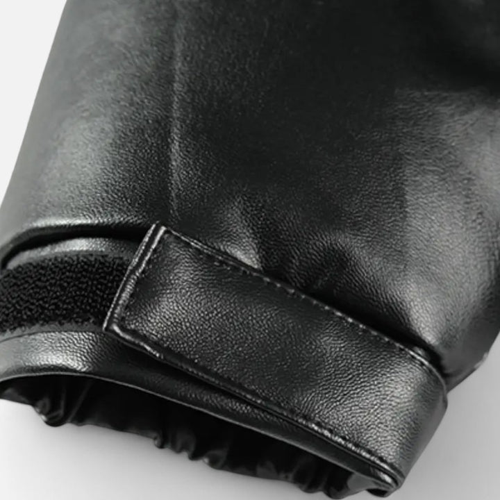 Ariste | Veste courte en PU épais pour homme
