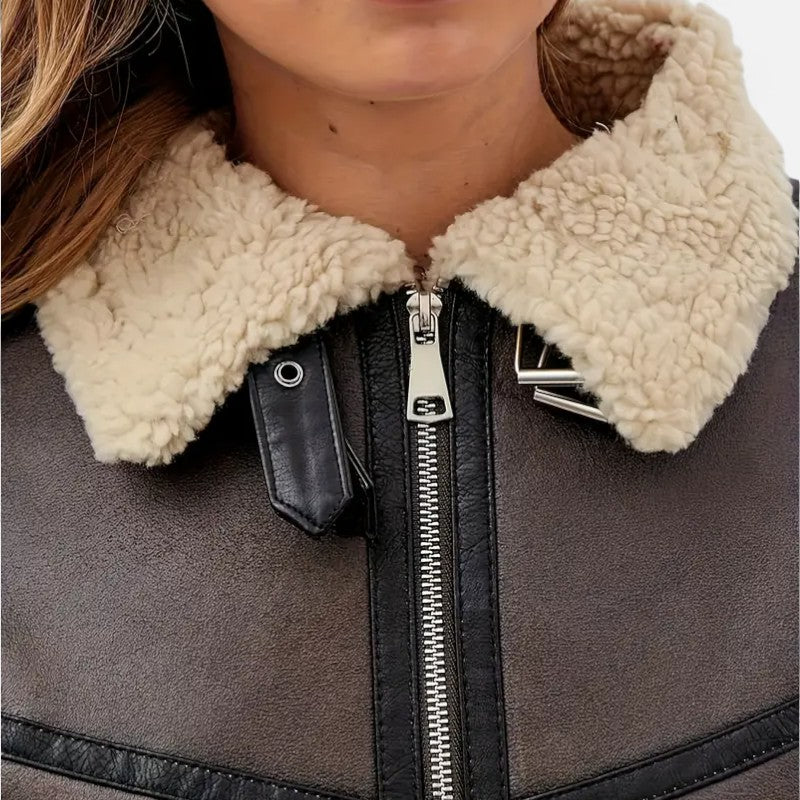 Ariste | Blouson biker revisité pour femme