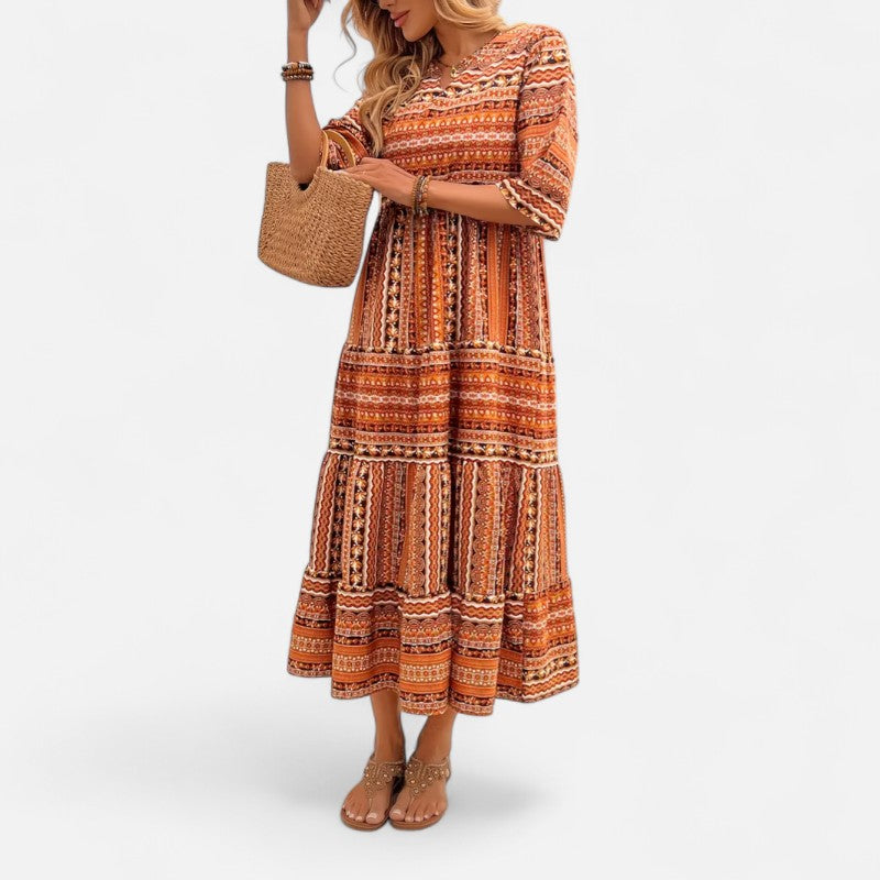 Ariste | Robe longue bohème pour femme