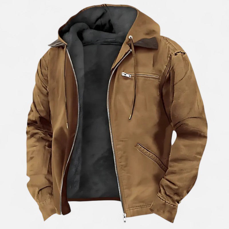 Ariste | Veste pour homme avec capuche et fermeture éclair – élégante et polyvalente
