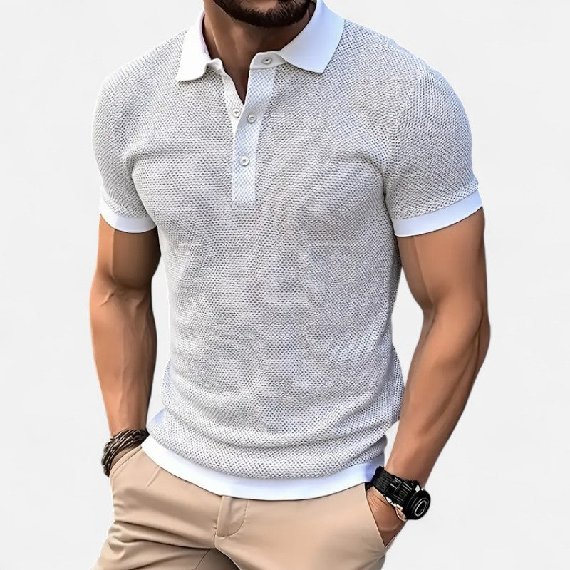 Ariste | Polo texturé respirant – Homme