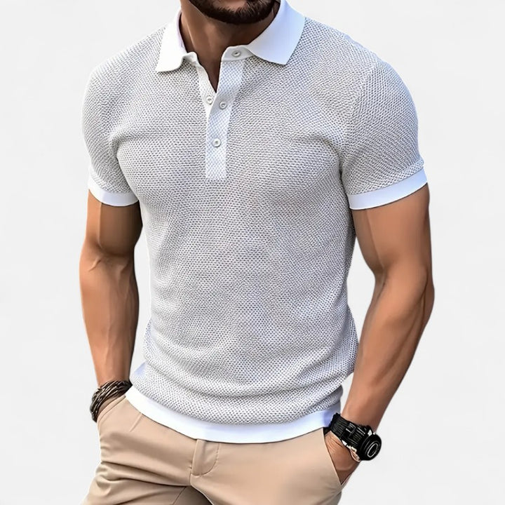 Ariste | Polo texturé respirant – Homme