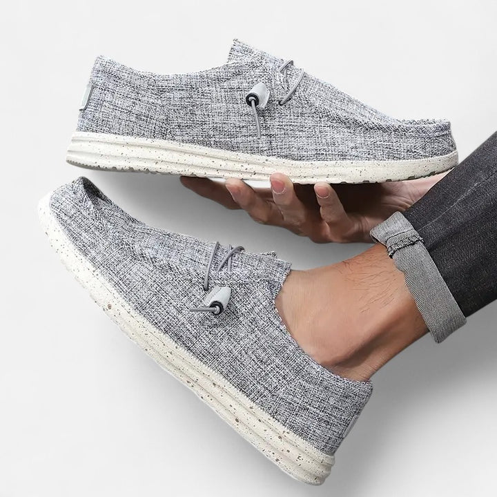 Ariste | Mocassins à enfiler pour homme avec motif drapeau