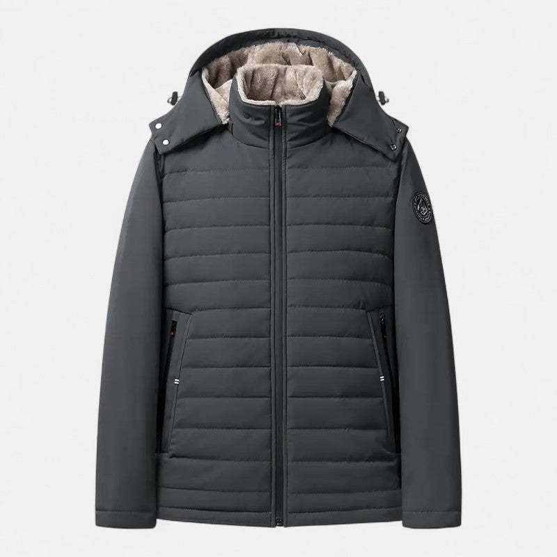 Ariste | Manteau d'hiver à capuche épais pour homme