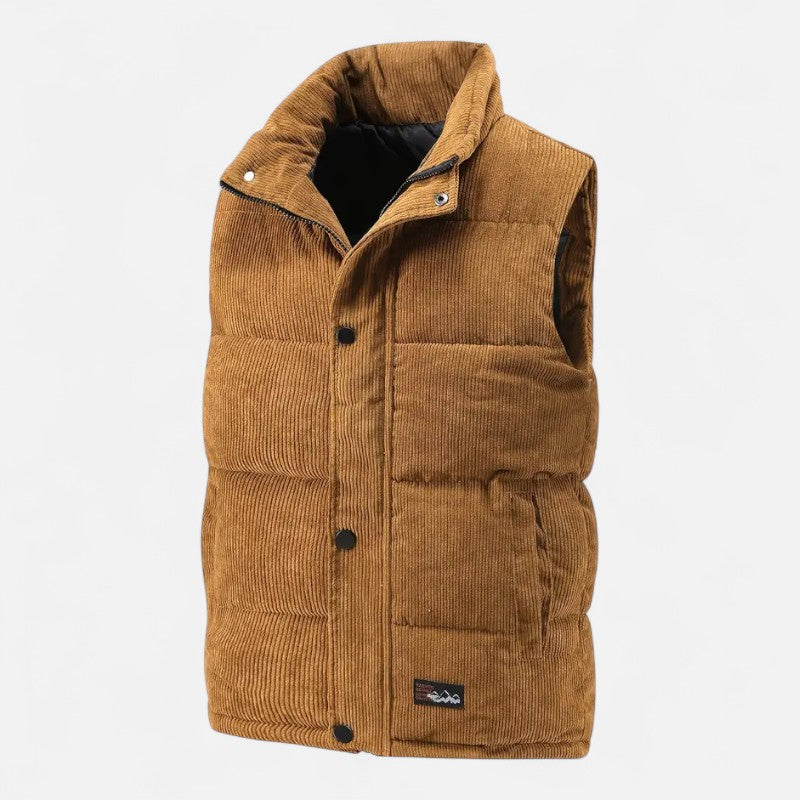 Ariste | Gilet sans manches en velours côtelé pour homme