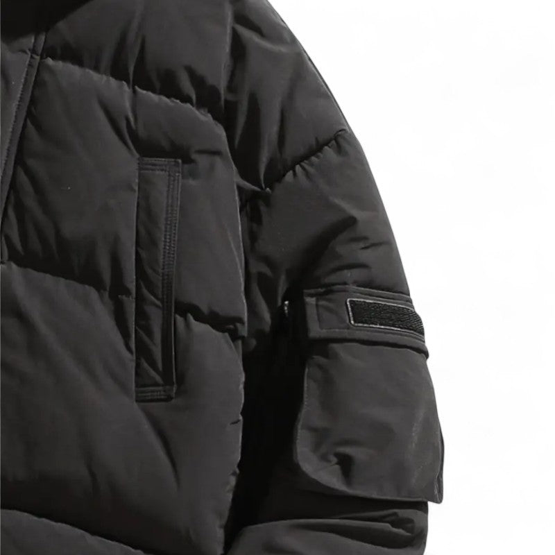 Ariste | Manteau d’hiver pour homme en duvet de canard avec capuche