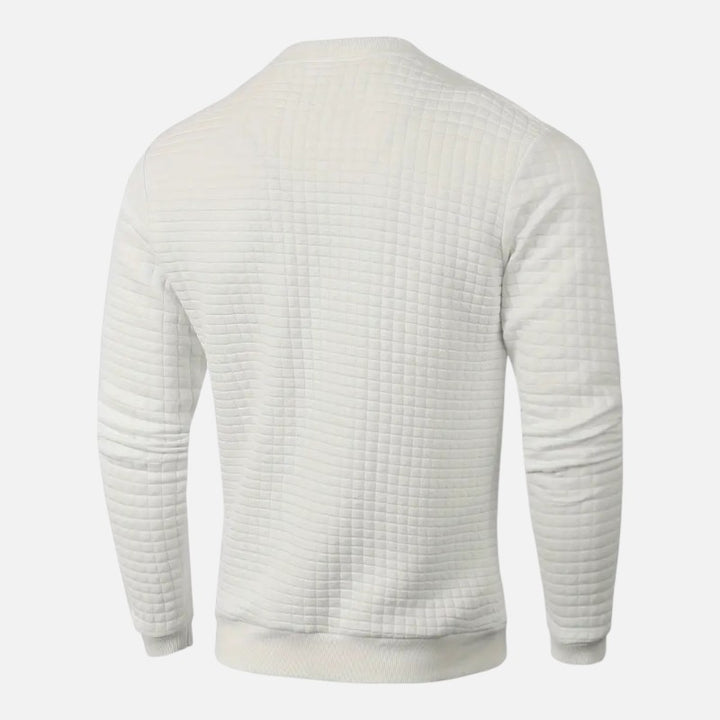 Ariste | Pull à manches longues à carreaux bohèmes pour homme