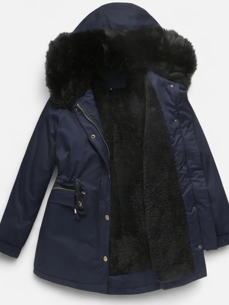 Ariste | Manteau parka pour femme doublé en polaire moelleuse