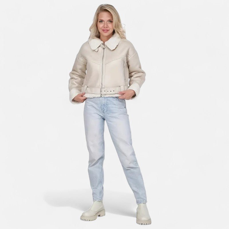 Ariste | Blouson biker revisité pour femme