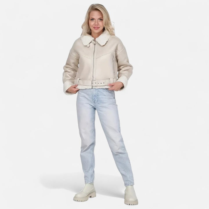 Ariste | Blouson biker revisité pour femme