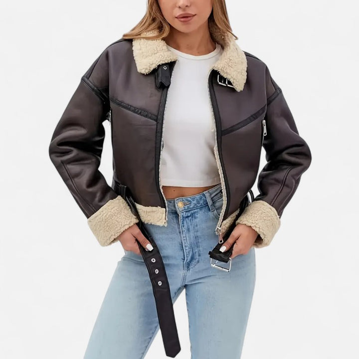 Ariste | Blouson biker revisité pour femme