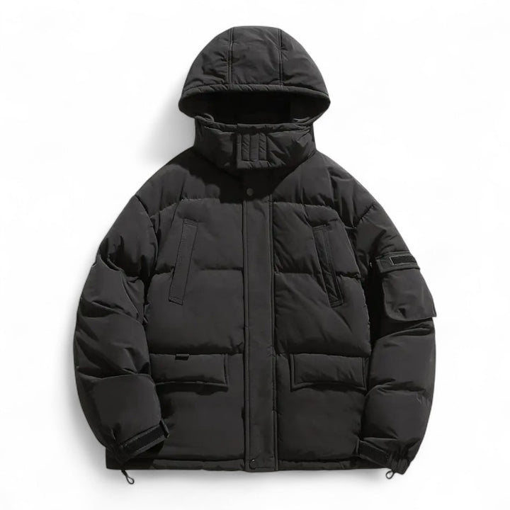 Ariste | Manteau d’hiver pour homme en duvet de canard avec capuche