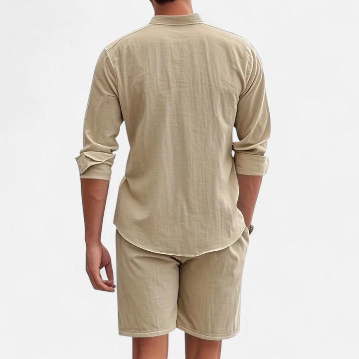 Ariste | Ensemble estival col mao – Homme