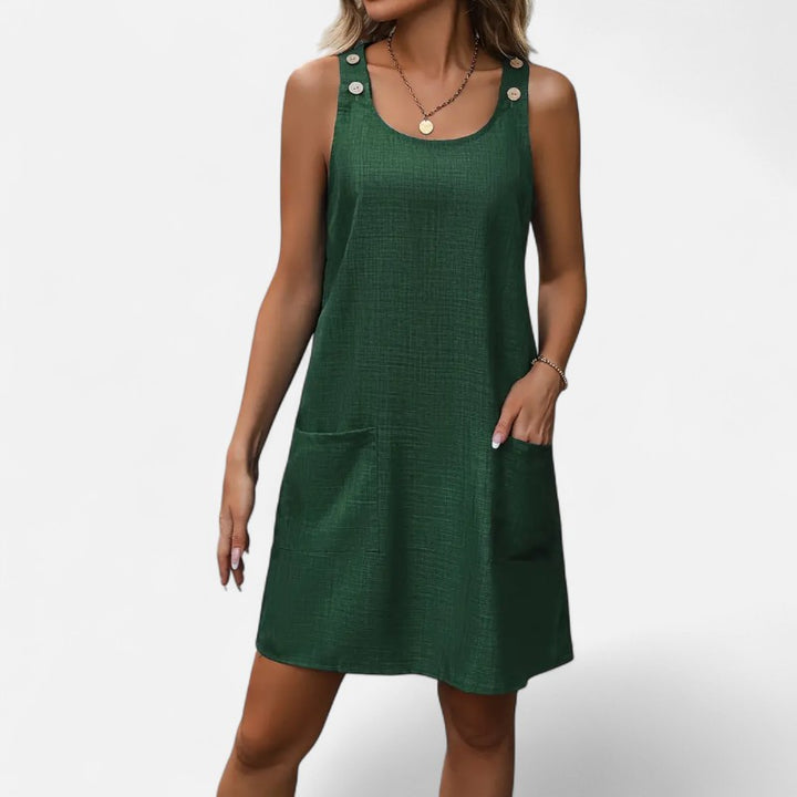 Ariste | Robe d’été sans manches pour femme