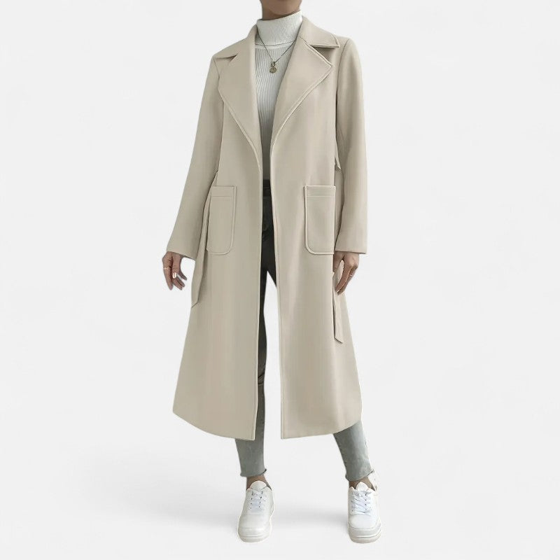 Ariste | Trench-coat élégant à ceinture pour femme