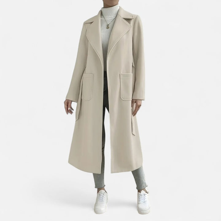 Ariste | Trench-coat élégant à ceinture pour femme
