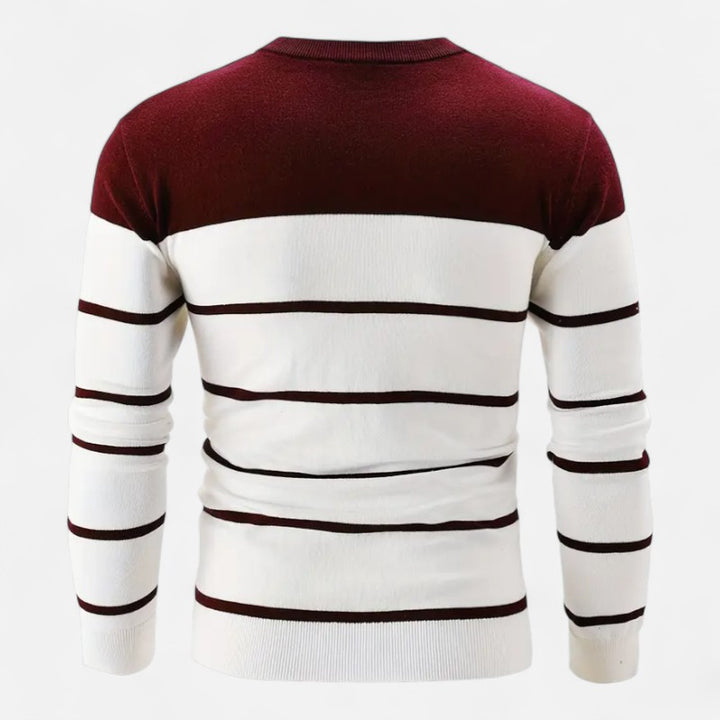Ariste | Pull-over à manches longues et col rond pour homme