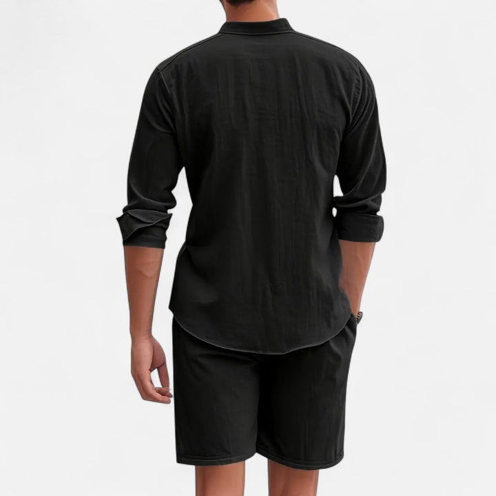 Ariste | Ensemble estival col mao – Homme