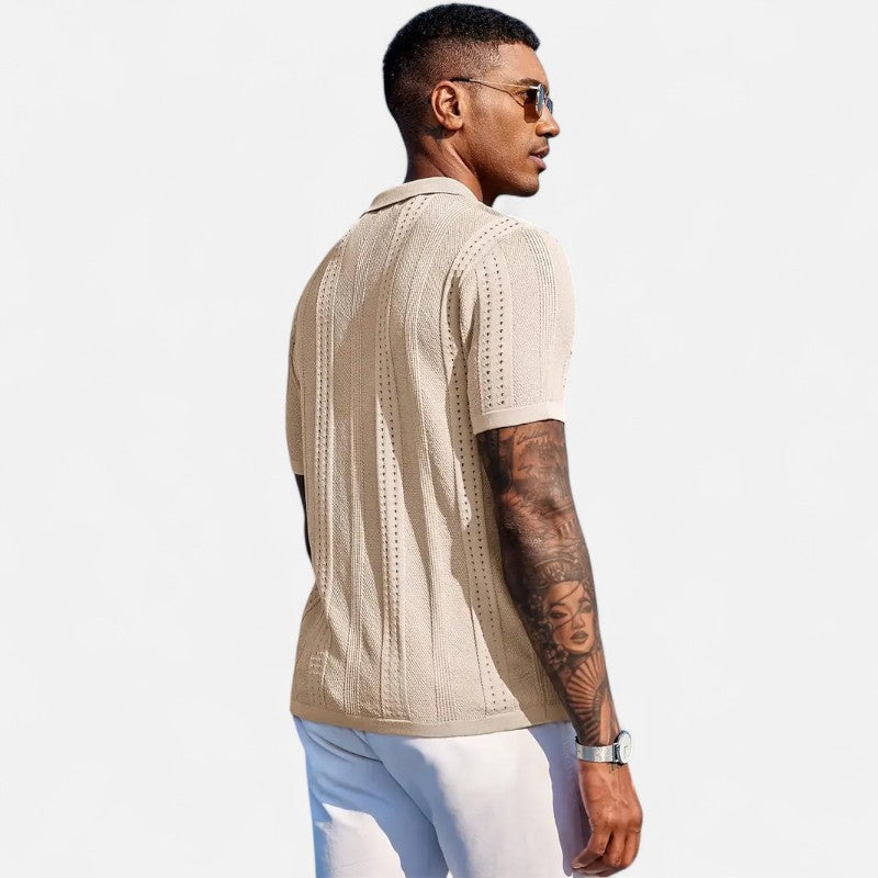 Ariste | Polo texturé manches courtes